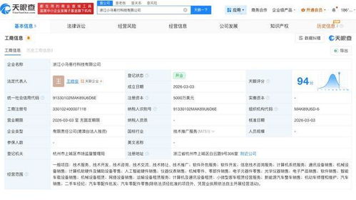 小馬智行加速布局，在浙江成立新科技公司專注信息技術(shù)咨詢服務(wù)